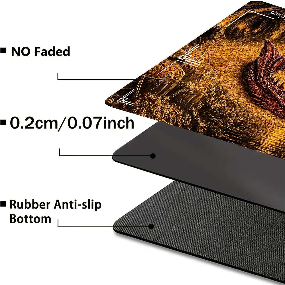 Dragon's Treasure Playmat for Card Games